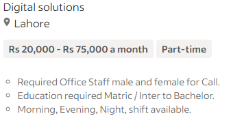 Indeed Jobs Of Lahore